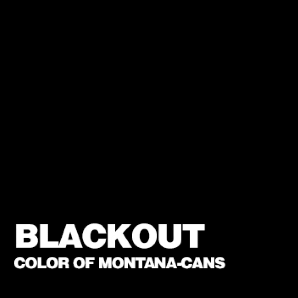 Blk-9050. Montana Black NC Formula - Blackout (Tarblack)