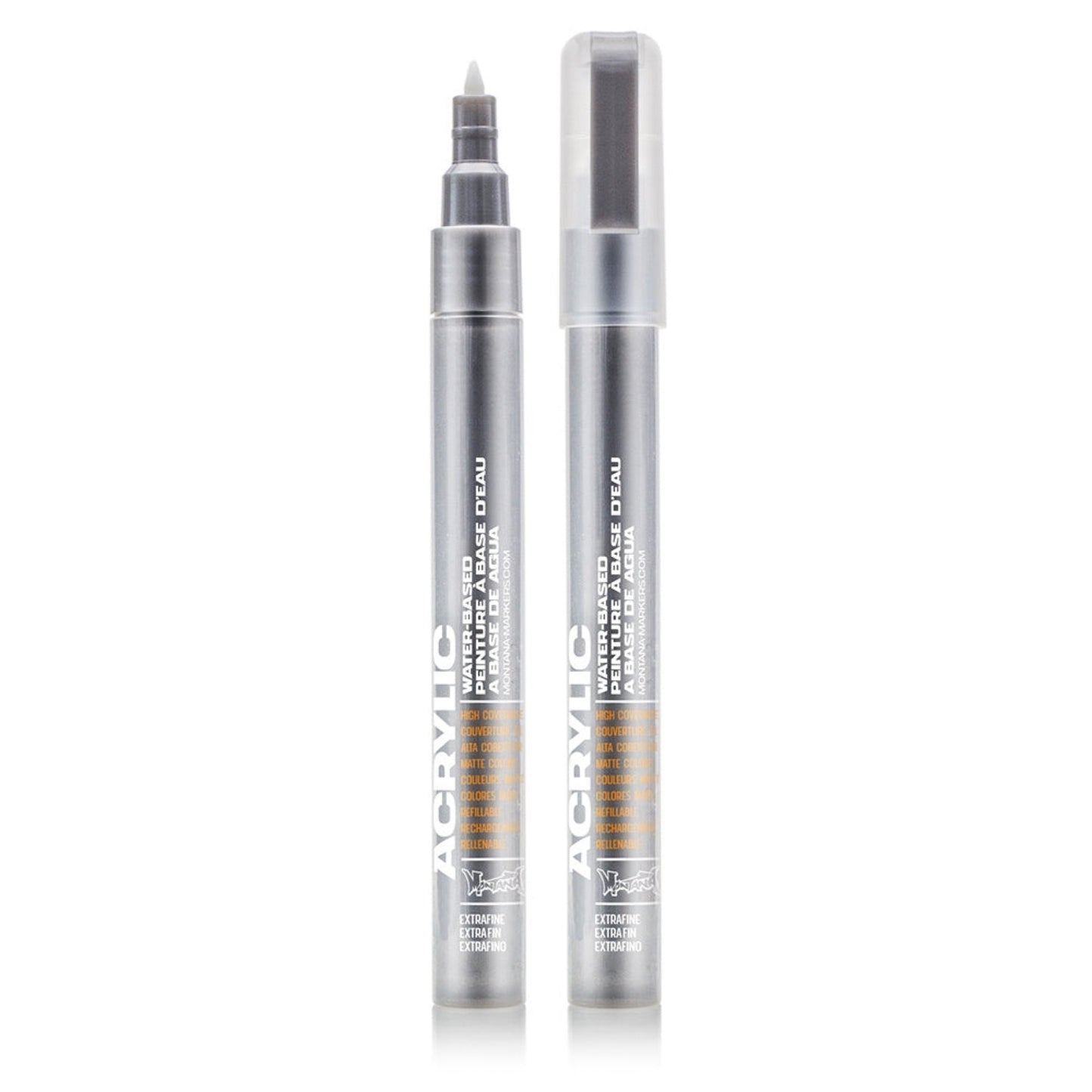 Montana Acrylic Marker 0.7mm Fine - Silver M.