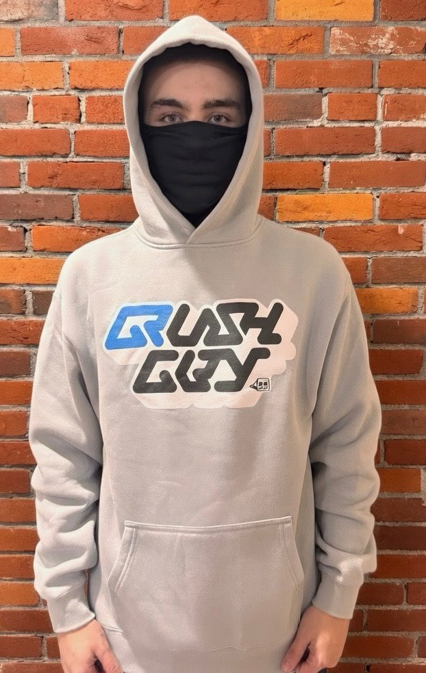 CrushCity + Puzle ‘OG Emu Colour Spec Farewell’ Winter Range. Limited & Final Edition. Celebrating 16 Years of Crush City- Grey Hoody