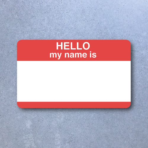 High Tack Sticker Pack 50pc - Hello Red