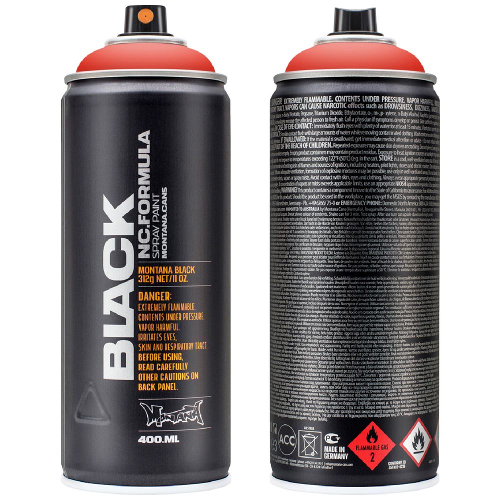 Blk P-3000. Montana Black NC Formula - Power Red