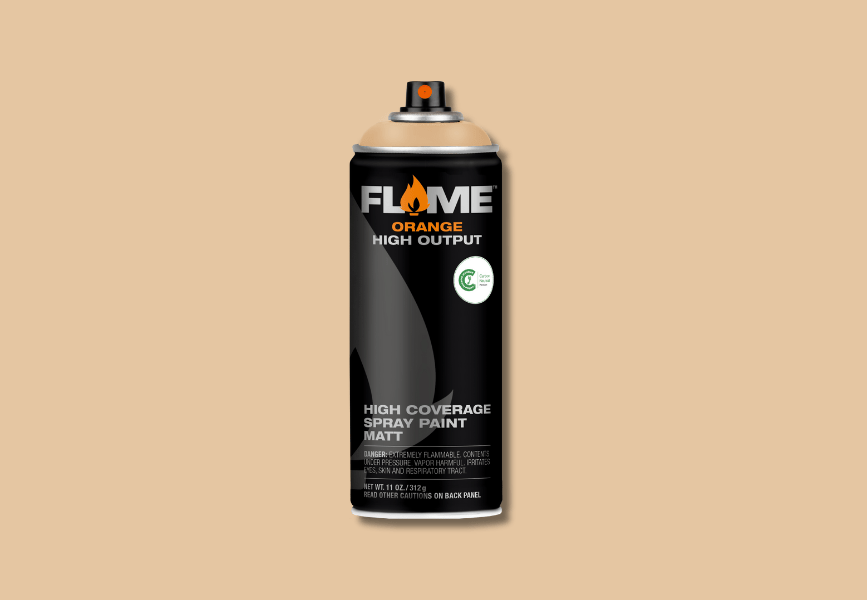 FO-703. Flame Orange - Milk Coffee