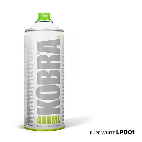 Kobra - Pure White 001 LP Spray Paint 400 Ml