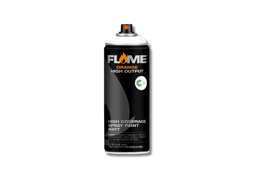 FO-900. Flame Orange - Pure White