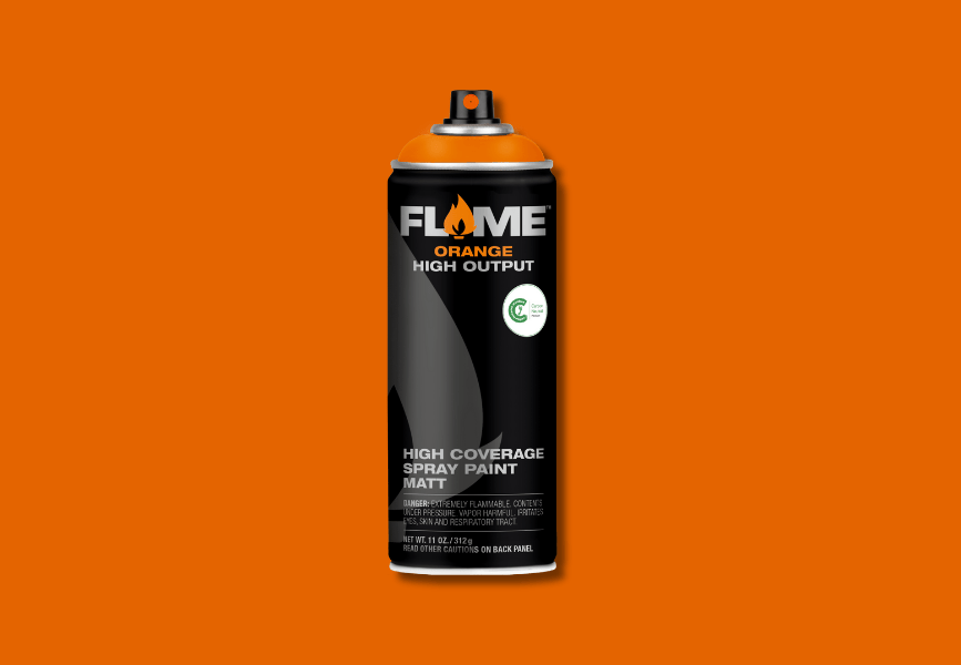 FO-204. Flame Orange - Light Orange