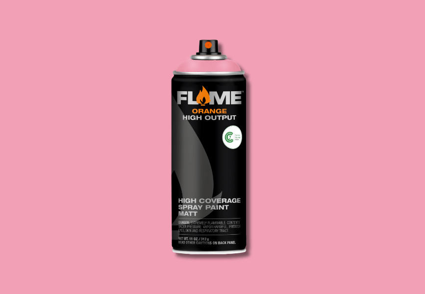 FO-308. Flame Orange - Piglet Pink Light