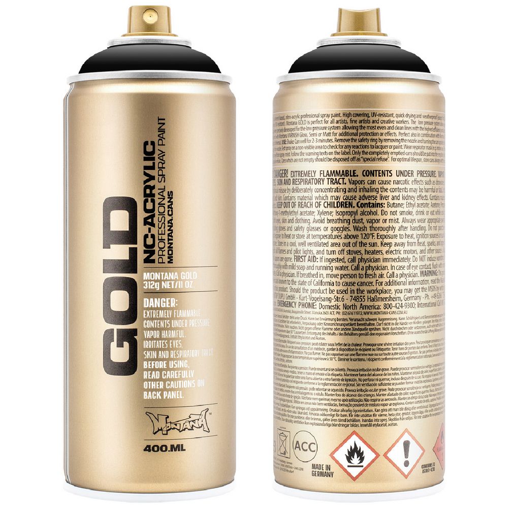 G-S9000. Montana Gold NC Acrylic - Shock Black