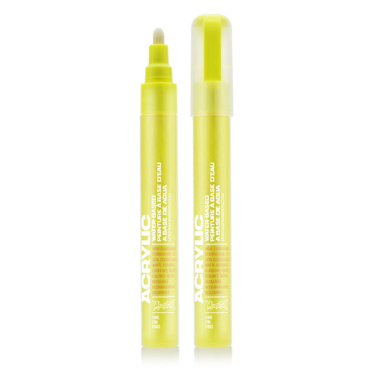 Montana Acrylic Marker 2mm Fine - Fluro Flash Yellow