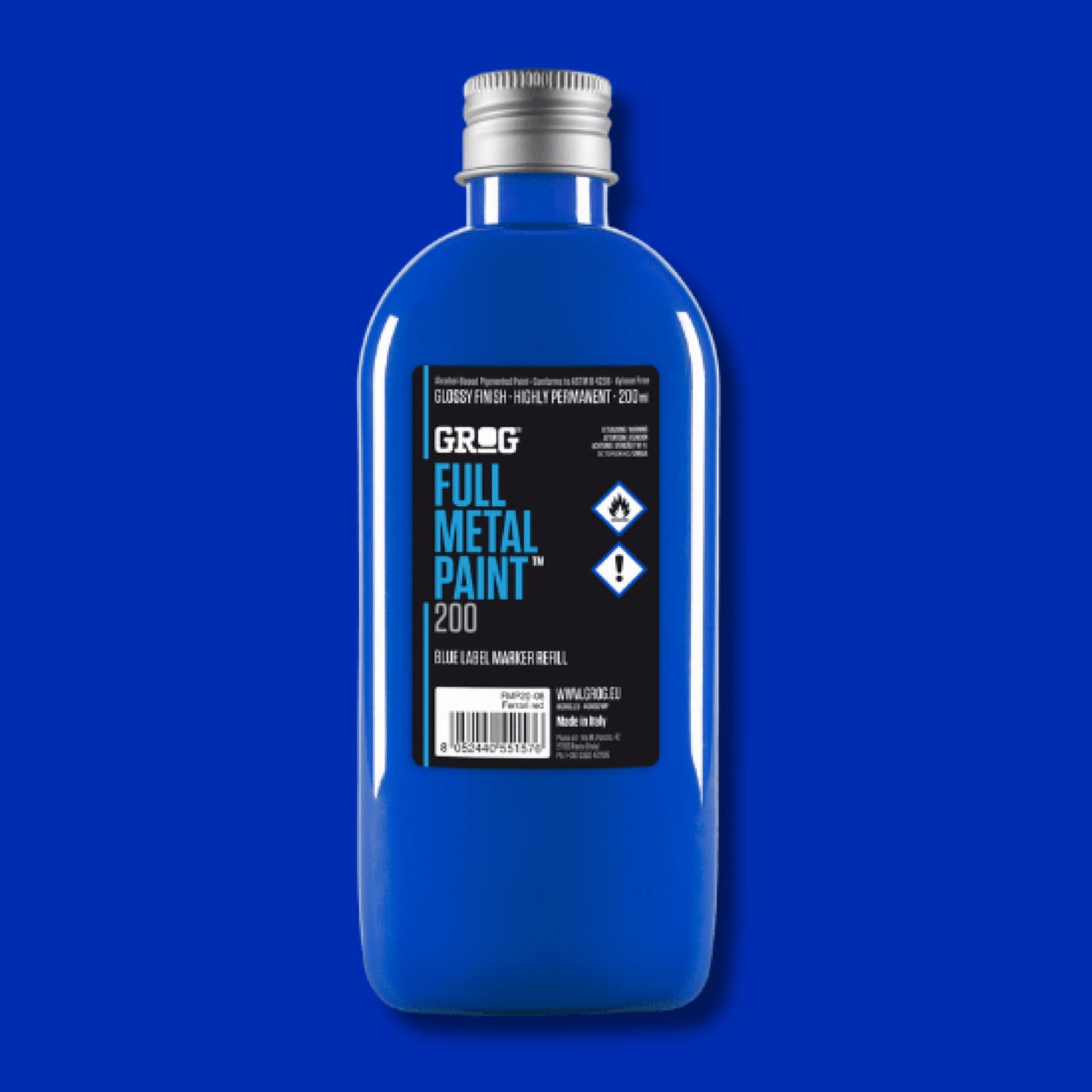 Grog Full Metal Paint 200ml - Diving Blue