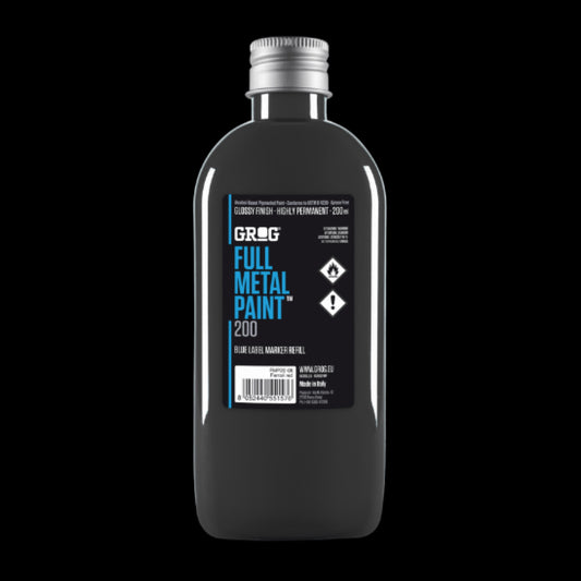 Grog Full Metal Paint 200ml - Death Black