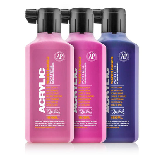 Montana - Acrylic Paint Refill 180ml - Shock Pink