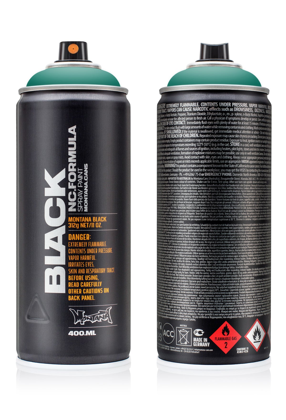 Blk-6340. Montana Black NC Formula - Copper Green